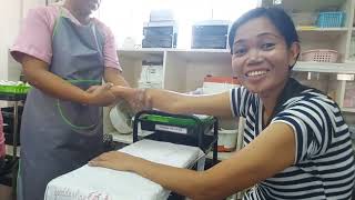 pagpraktisan nila Kami,,mag hand spa at footspa#tesda scholar