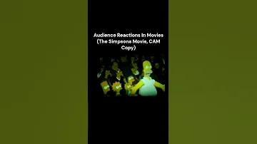 Audience Reactions In The Simpsons Movie Cam Bootleg Thesimpsonsmovie 