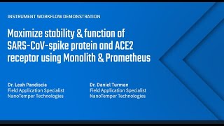 Maximize stability & function of SARS-CoV-spike protein and ACE2 receptor with Monolith & Prometheus