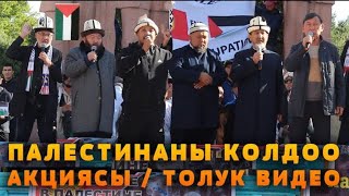 Плестинаны Колдоо Акциясы Бишкек