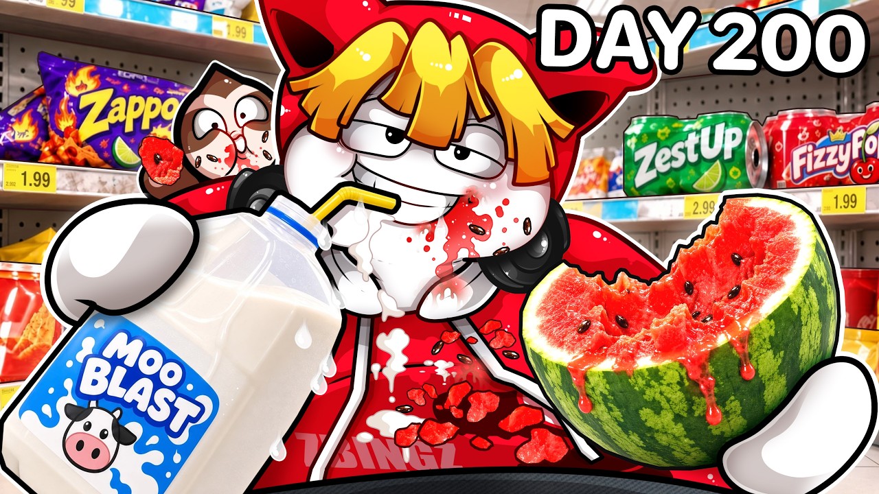 กินทุกอย่างในร้านสะดวกซื้อ ทำได้รับ 1,000,000 Robux