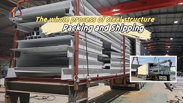 The whole process of steel structure packaging and shipping#steelstructure  #manufacturing