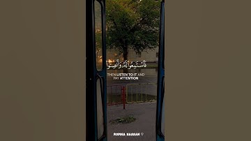 وإذا قرئ القرآن فاستمعوا له وأنصتوا |سورة الأعراف(204) القارئ محمد صديق المنشاوي  #islam #قران_كريم