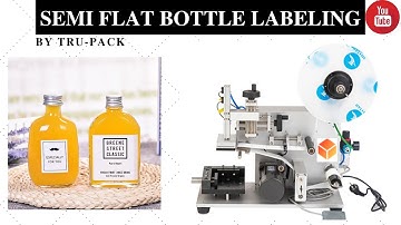 Semi-Automatic Sticker Labeling Machine for Flat/oval Bottle
