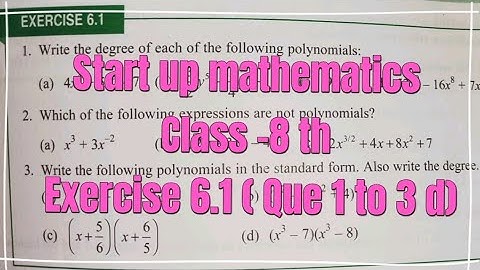 viva education start up mathematics class 8 ex 6.1 | power | exponents  | start up maths chapter 6