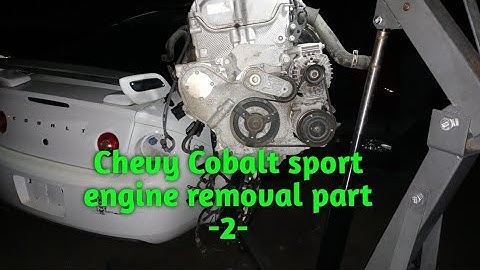 Chevy Cobalt sport engine removal part 2