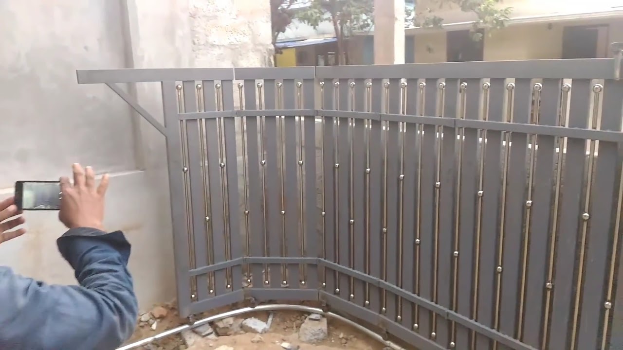 Folding sliding gate palavila engineering works Kuttichira 