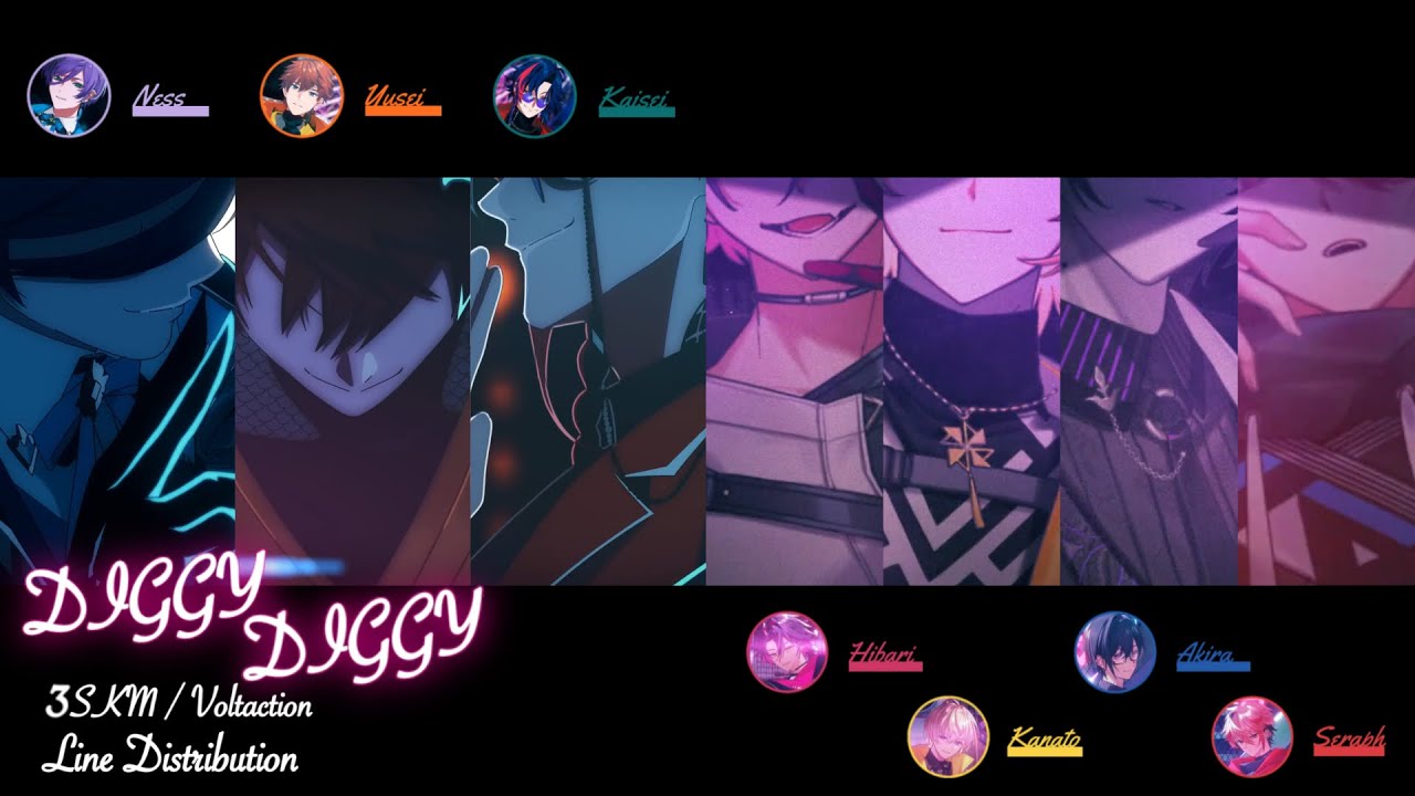 【Line Distribution】 DIGGY DIGGY - 3SKM（Original）/ VOLTACTION（Cover）