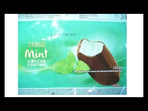 TESCO, UK: MINT FLAVOR ICE CREAM POP - YouTube