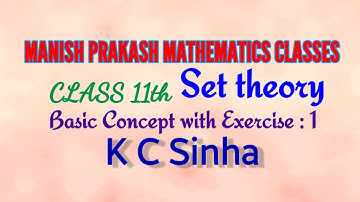 Class 11th || chapter-1 || K C Sinha|Part-1.2