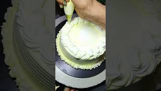 pine apple flavour ?? birthday cake design very easy viral shortsfeed cakedesign