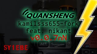 Quansheng UV-K5, UV-K6 nikant firmware v0.0.7nN - CAN YOU MORSE ? // SY1EBE