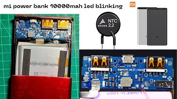 mi power bank 10000mah not charging problem || mi power bank 10000mah led blinking  || NTC temp ⚡⚡