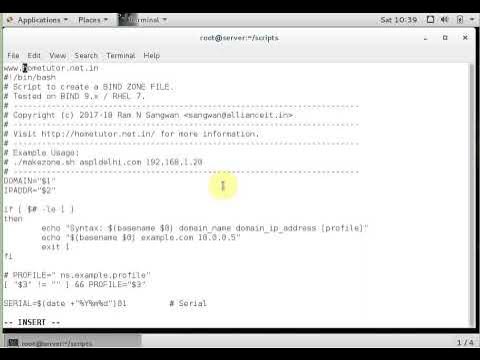 DNS Server Automation Script Script to Create Zone Files - YouTube
