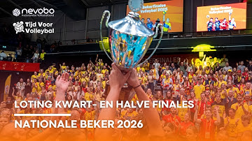 LIVE: loting KWART- en HALVE finales NATIONALE BEKER 2026 🏐🏆 | Tijd Voor Volleybal