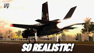 IS THIS EVEN ROBLOX?! FLYING A REALISTIC FIGHTER JET!! screenshot 4