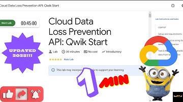 Cloud Data Loss Prevention API: Qwik Start|| GSP107|| #gsp107 #qwikstart #solutions #googlecloud
