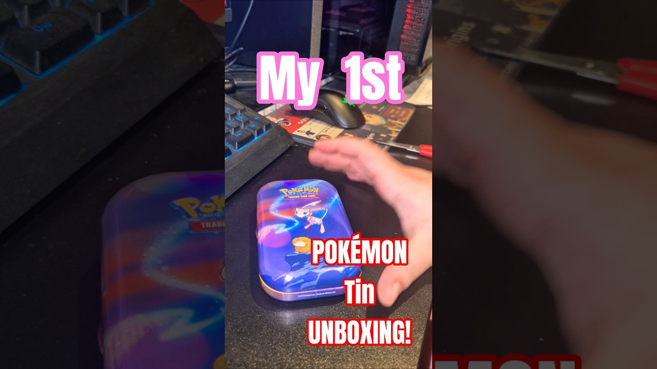 Распаковываю свою первую жестяную коробку с покемонами!