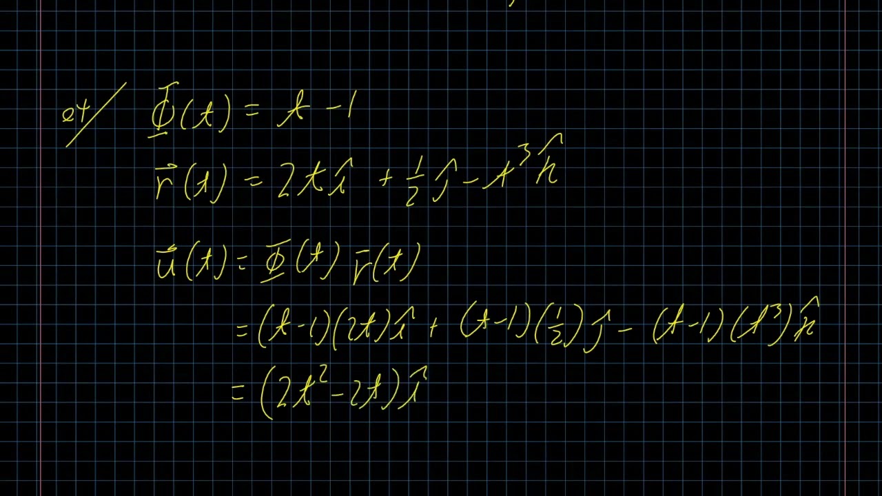 Vector Valued Functions