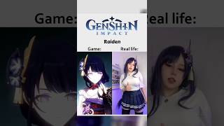 Raiden Cosplay - Game / Real life #upminaa #cosplay #genshinimpact