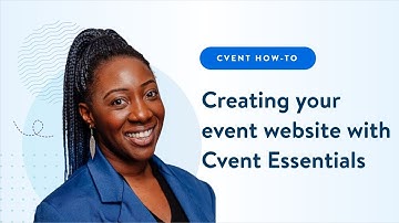How to create your event website with Cvent Essentials