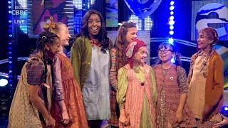 Annie the Musical UK & Ireland Tour cast on CBBC Blue Peter