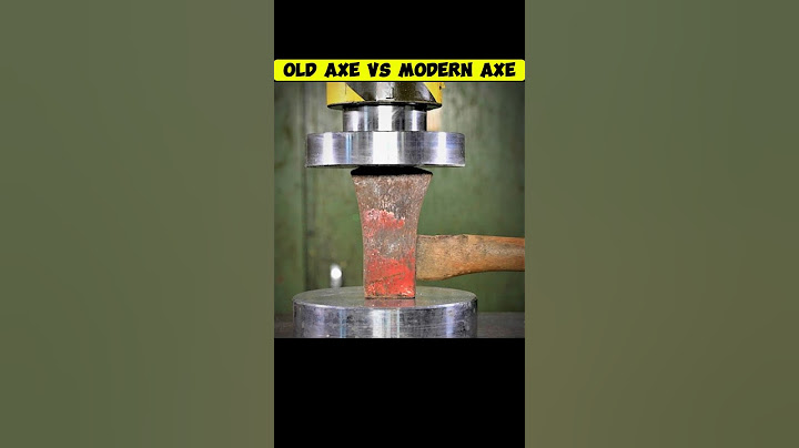 OLD VS MODERN AXE #hydrulicpress #axe #oldisgold