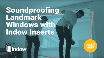Indow Insert Installation Over Landmark Windows for Soundproofing