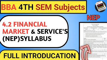 4.2 FINANCIAL MARKETS & SERVICE