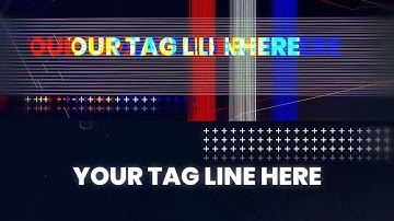 Abstract Glitch Reveal Adobe PremierePro Intro Video | Free Download Link | Logo Text Youtube Intro