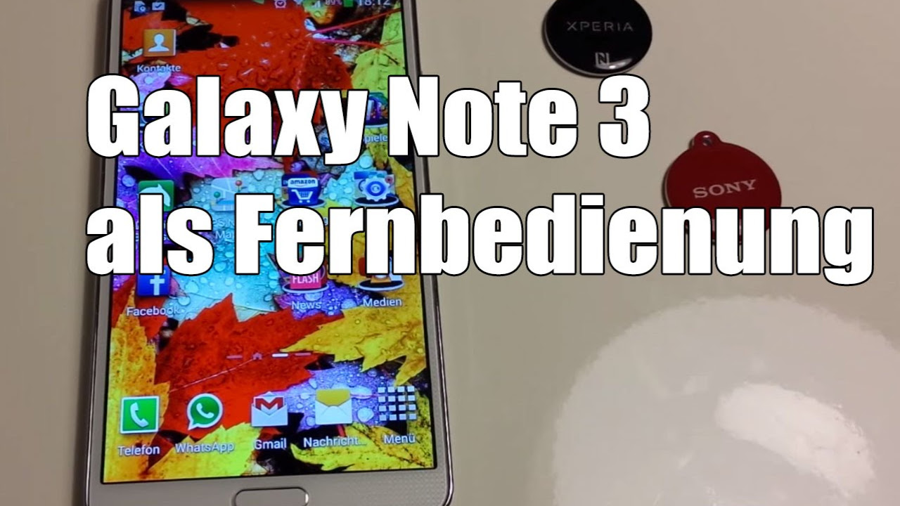  Update Samsung Galaxy Note 3 als Fernbedienung