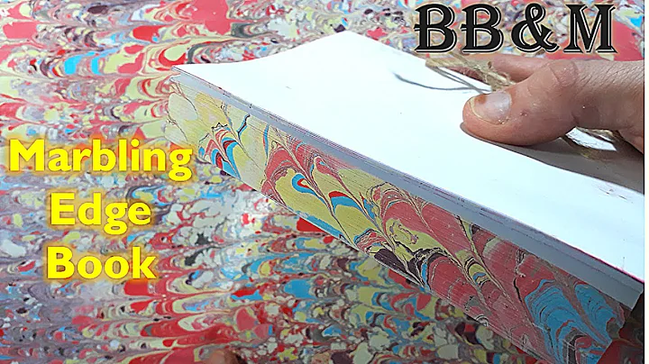 DIY Book binding / Marbling Book's Edge