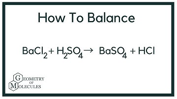 How to Balance BaCl2 + H2SO4 = BaSO4 + HCl (Barium Chloride + Sulfuric Acid)