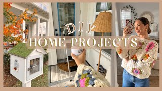 HOME PROJECT DAY | little library update, gardening, painting, & making a DIY!