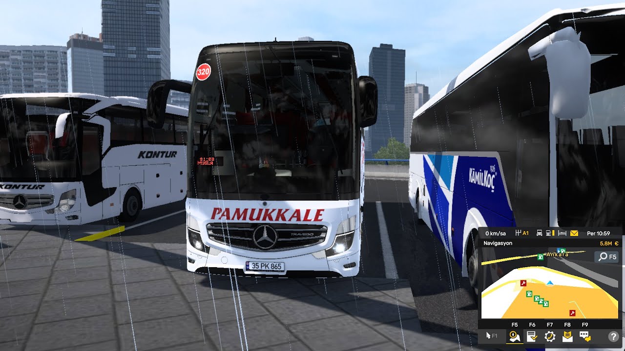 ANKARA'DAN BURSA'YA GİTTİK. ESKİŞEHİR'E UĞRADIK. #yolcudurarda #otobüs #pamukkale #ets2 #ets2mods