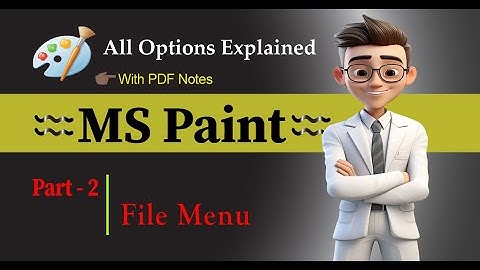 File Menu Complete Guide  MS Paint || Class 2 || #gk_yt