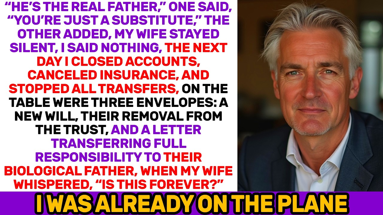 They Chose the Real Father and I Left Three Envelopes on the Table