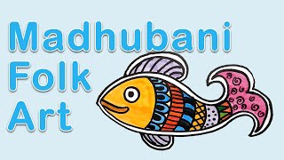 Art Exploration - Madhubani Folk Art Fish