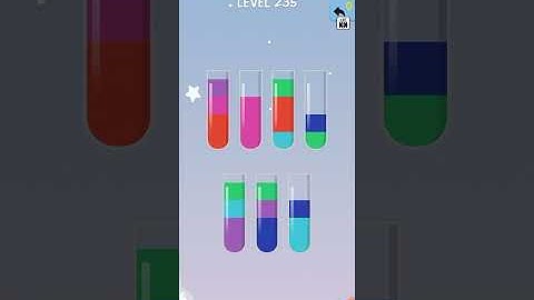 game water color sort level 235   fun brain games |   WalkThrough Solution Gameplay