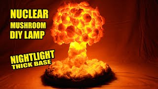 Nuke Lamp Handmade LED Night light. Nuclear explosion lamp. Diorama atomic bomb. Nuke Cloud lamp