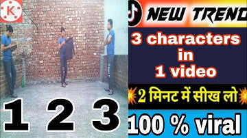 3 characters in 1 video: double role making in mobile #kinemaster#gktutorials