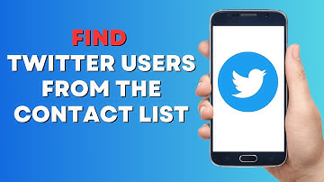 How to Find Twitter Users From the Contact List