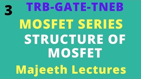 3 Structure of the MOSFET- ECE GATE || TRB || TNEB || ESE
