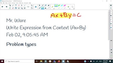 Write Expression from Context Ax+By