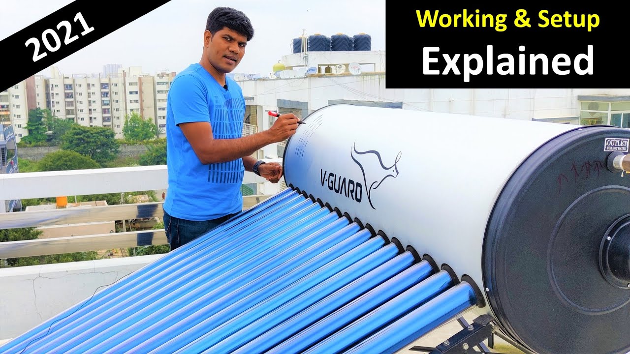 Working Of Solar Water Heater(2021)