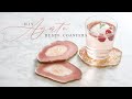 DIY AGATE RESIN COASTER