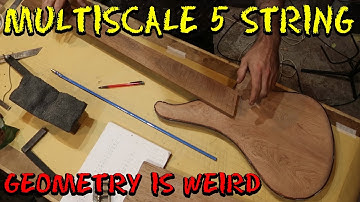 Multiscale 5 string Bass Episode 2 -  Truss rod / fingerboard / radius / fret positions / pickup