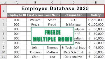 How To Freeze Multiple Rows In Google Sheets 2025