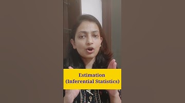 Best example of Point estimation and Interval estimation in inferential statistics #statistics