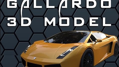 Autodesk Maya Car Modeling | Lamborghini Gallardo | Download